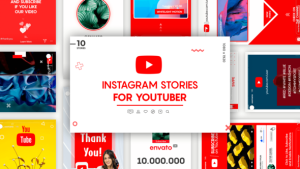 Instagram Stories for YouTuber Video Displays template preview