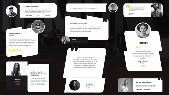 Videohive MInimalist Testimonial & Review Pack Elements template preview