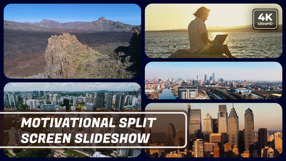 Videohive Multiscreen Motivational Slideshow | Split Screen Opener Video Displays template preview