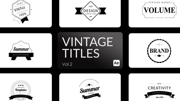Videohive Vintage Title 02 for After Effects Titles template preview