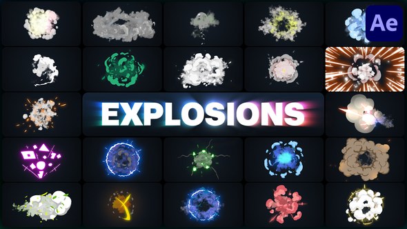 Videohive Advanced Explosions Pack for After Effects 46117909 Elements template preview