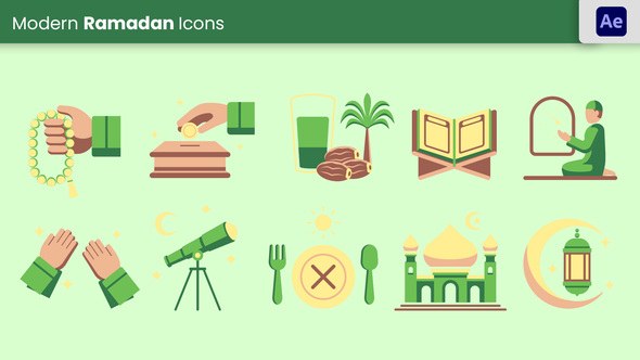 Videohive Ramadan Element Pack Ramadan template preview