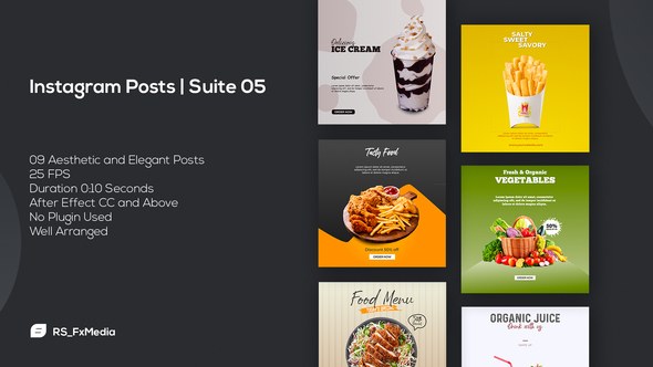 Videohive Instagram Posts | Suite 05 Product Promo template preview