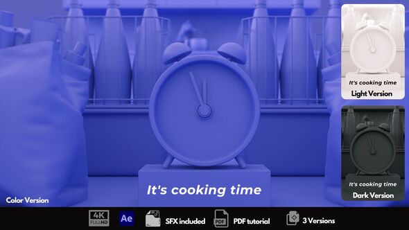 Videohive Cooking Time Logo Stings template preview