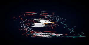 Logo Neon Glitch Video Displays template preview