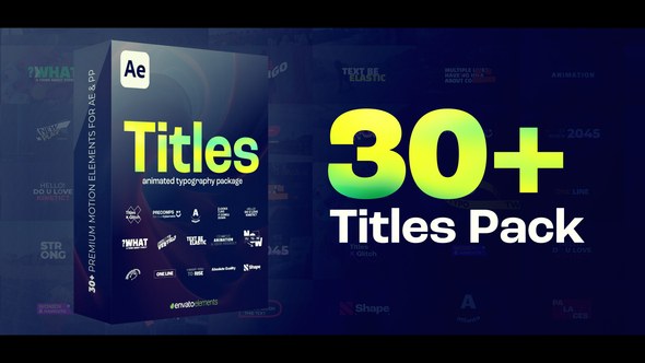 Videohive Titles | Lower Thirds Elements template preview