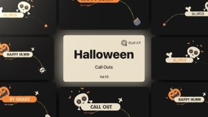 Videohive Halloween Call Outs Vol. 10 Titles template preview