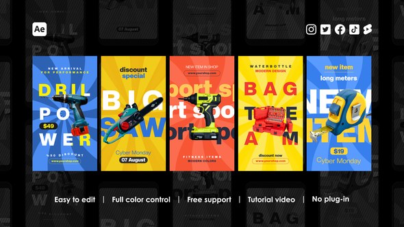 Videohive Shopping Instagram Stories 45457404 Product Promo template preview