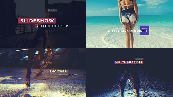 Videohive Glitch Slideshow 19702954 Openers template preview