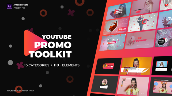 Modern Youtube Promo Toolkit Video Displays template preview