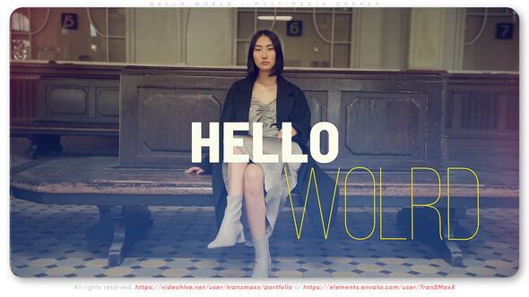 Videohive Hello World - Multimedia Opener Openers template preview