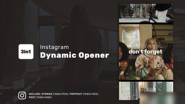 Videohive Instagram Dynamic Opener 37179594 Openers template preview