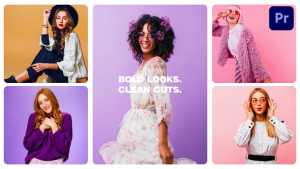 Fashion Multiscreen | MOGRT Premiere Pro template preview