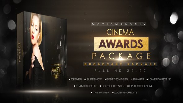Cinema Awards Package Video Displays template preview