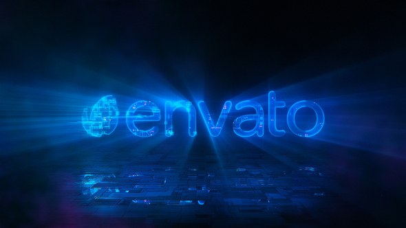 Videohive Neon Digital Game Logo Logo Stings template preview