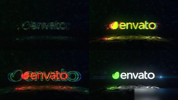 Videohive Modern Glitch Logo Reveal 2 in 1 Logo Stings template preview