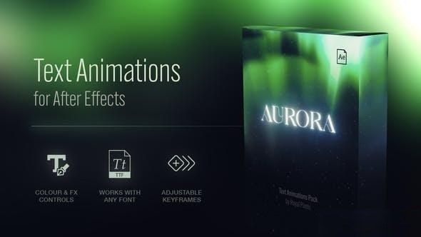 Videohive Text Animation Presets | Aurora Titles template preview