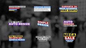 Videohive Titles Auto-Resize | AE Titles template preview