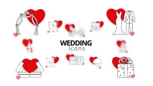 Videohive Wedding Icons 51941185 Elements template preview