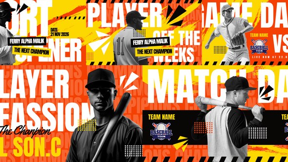 Videohive Baseball Opener After Effect Elements template preview