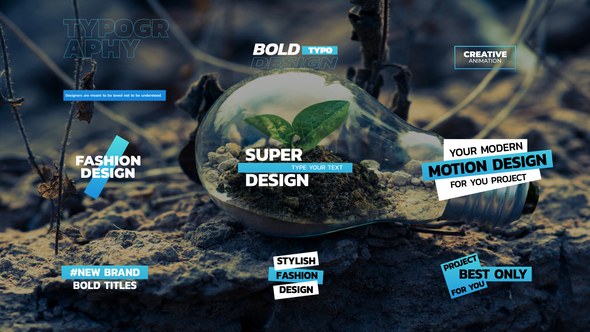 Videohive Simple Big Titles | AE Titles template preview