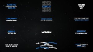 Videohive Kinetic Typography Titles | AE Titles template preview