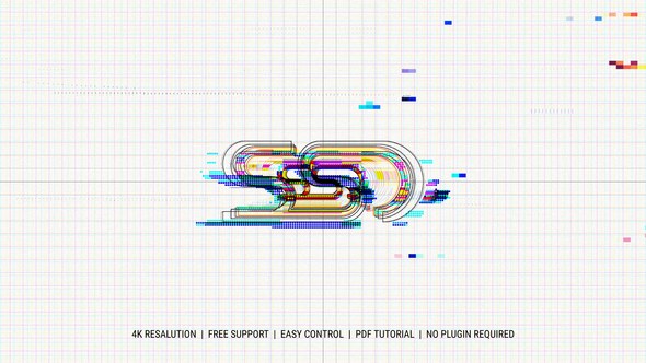Videohive Creative Glitch Logo Logo Stings template preview
