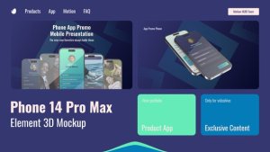 Videohive App Promo Phone 14 Pro 46221428 Product Promo template preview