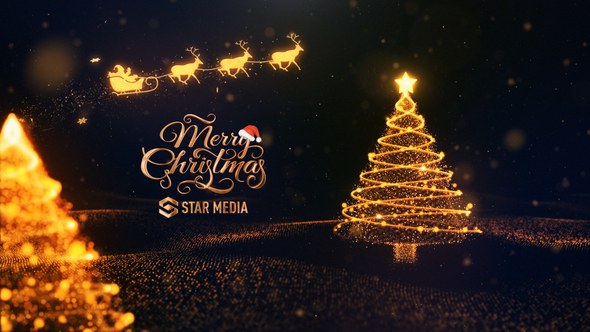 Videohive Christmas Logo Magic Moment Logo Stings template preview