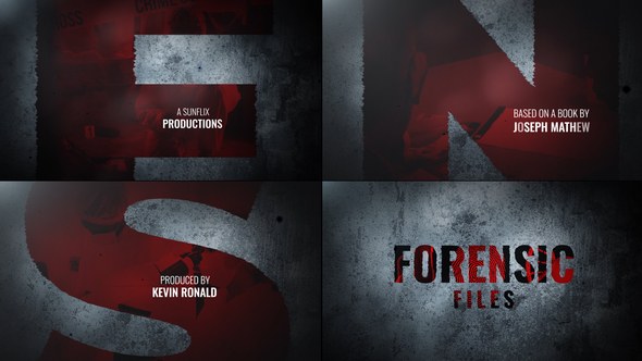 Videohive Forensic Files I Title Sequence 52860412 Openers template preview