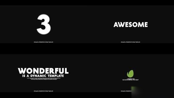 Videohive Dynamic Typo Intro 47382822 Openers template preview