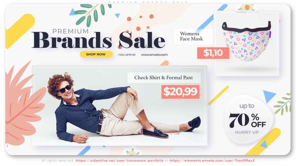 Videohive Premium Brands Sale Product Promo template preview