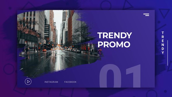 Videohive Trendy Modern Promo Openers template preview