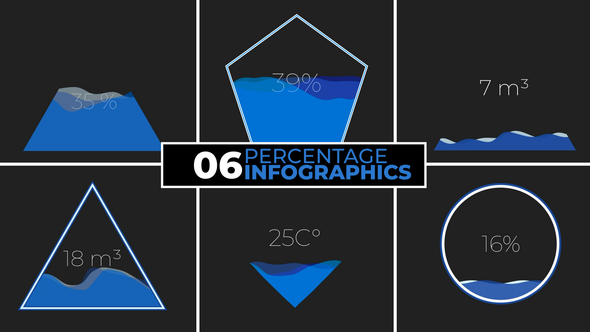 Videohive Percentage Infographics Infographics template preview