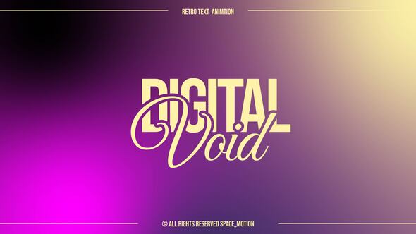 Videohive Retro Text Animation | AE Titles template preview