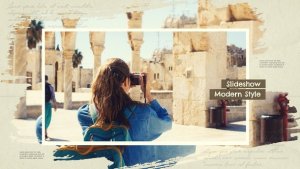 Brush Memories Slideshow Elements template preview