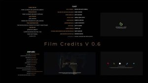 Videohive Film Credits V 0.6 Titles template preview