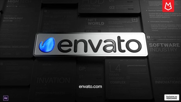 Videohive High Tech Logo Reveal 3D Animation Logo Stings template preview