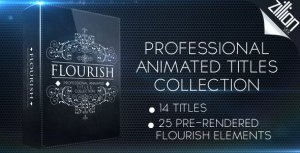 Flourish Titles Collection Video Displays template preview