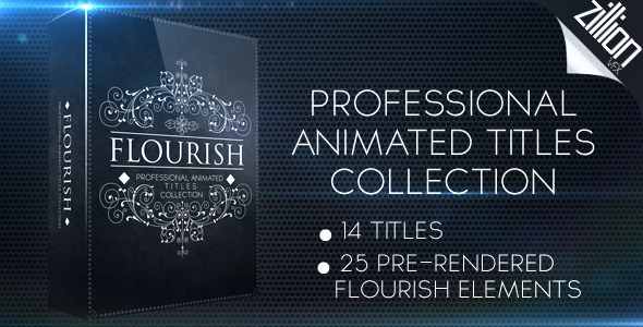 Flourish Titles Collection Video Displays template preview