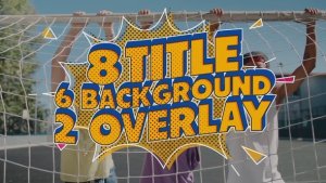 Cartoon Titles Premiere Pro template preview