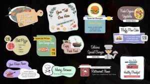 Videohive Cooking Show Titles Elements template preview