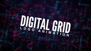 Videohive Digital Grid Logo Animation Logo Stings template preview