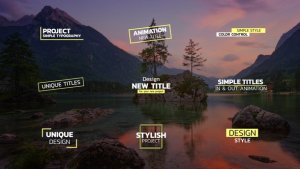 Videohive Simple Titles | After Effects 47150714 Titles template preview