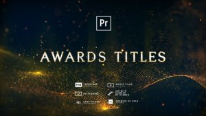 Awards Titles MOGRT Premiere Pro template preview