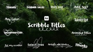 Videohive Scribble Titles Elements template preview