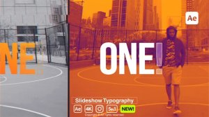 Videohive Slideshow Typography Openers template preview