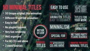 Minimal Titles Video Displays template preview