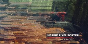 Pixel Sorter Slideshow Video Displays template preview