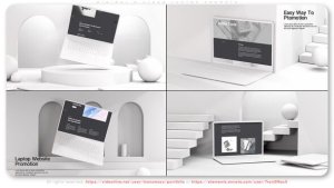 Videohive Minimal N Clean Laptop Promote Product Promo template preview